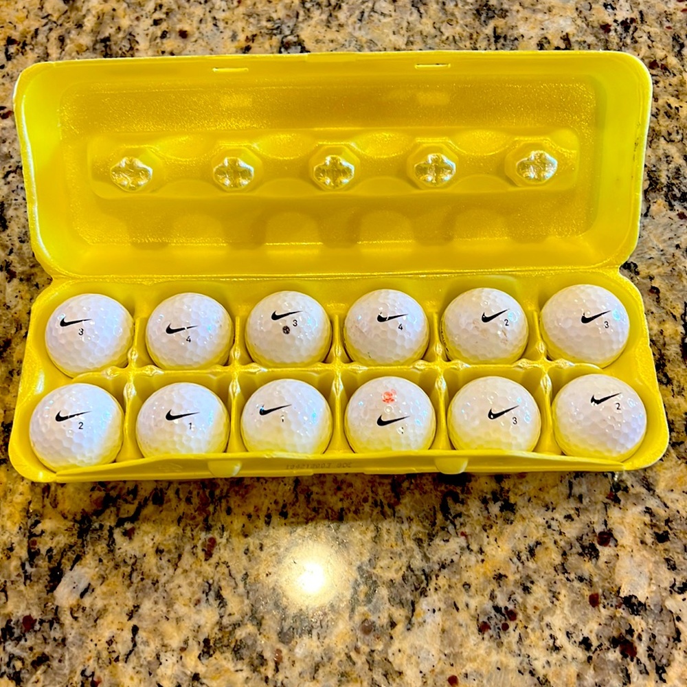 Dozen Nike Juice plus golf balls